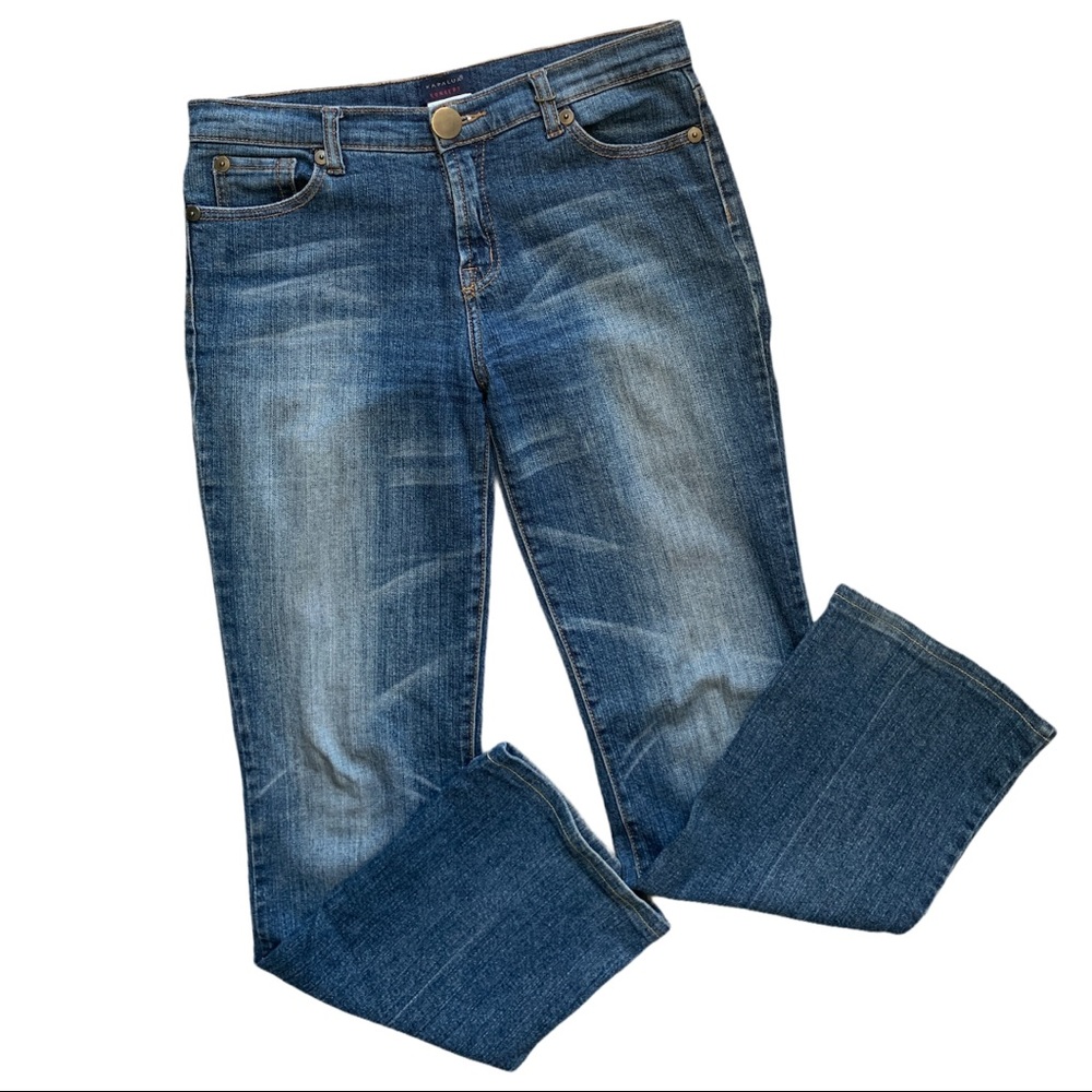 Kapalua Concept Contrast Straight Leg Light Wash Blue Denim Jeans 29